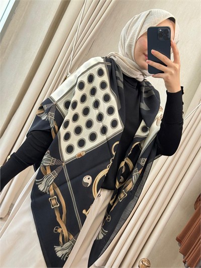 WENNORA W Omuz Şalı Siyah