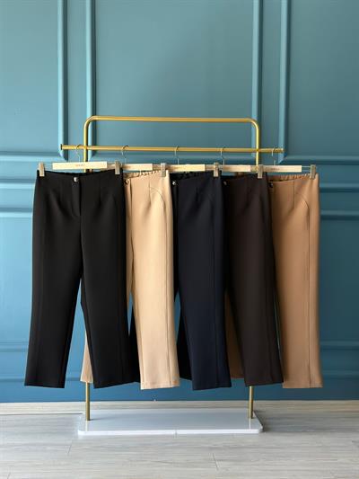 Sentez Milano Boru Paça Pantolon 5603 Siyah