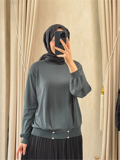 GHİSA 4455 Tunik Zümrüt