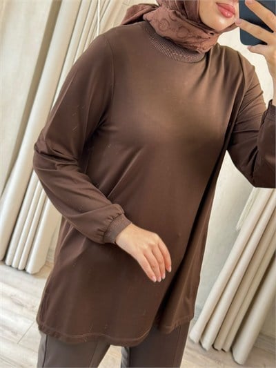 GHİSA 4829 Tunik Kahverengi