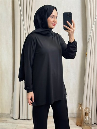 GHİSA 4829 Tunik Siyah