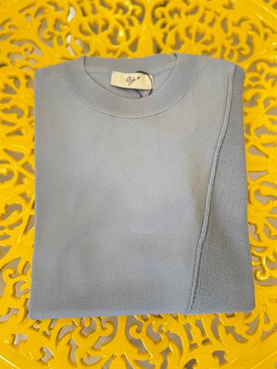 Tığ Triko Örgü Detaylı Rayon Tunik 21872 Bebe Mavi