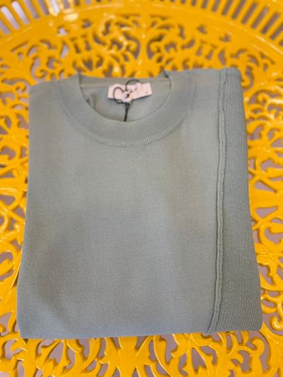 Tığ Triko Örgü Detaylı Rayon Tunik 21872 Mint
