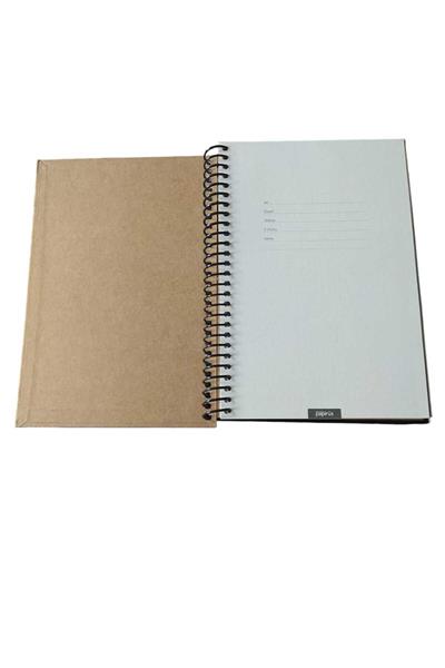 Papirüs Çiçek Spiralli  Sert Kapak 16X23 100 yaprak Kareli