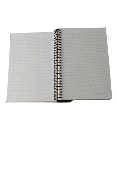 Papirüs Çiçek Spiralli  Sert Kapak 16X23 100 yaprak Kareli