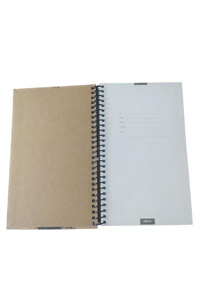 Papirüs Kraft Spiralli Sert Kapak 16X23 100 Yaprak Çizgili