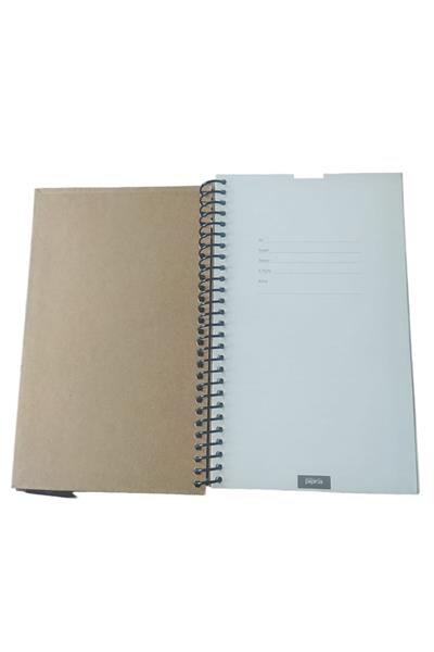 Papirüs Kraft Spiralli Sert Kapak 16X23 100 Yaprak Çizgili
