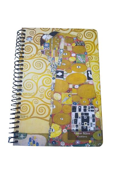 Papirüs Tuval 16X23cm Spiralli Sert Kapak 100 Yaprak Kareli Defter