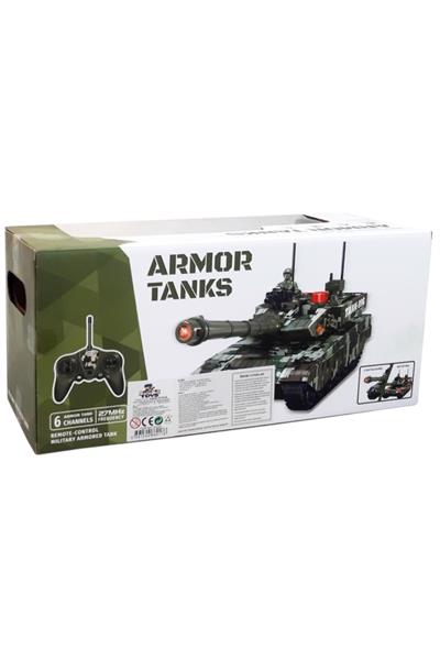 PASİFİK KUMANDALI TANK 93220 F/F R/C 27MHZ 6 CHANNELS SESLİ ŞARJLI 1:12 6+