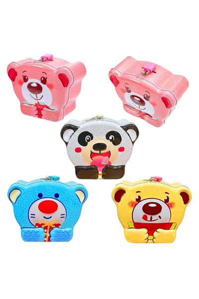 Seçtim Aldım Panda Ayıcık Kilitli Metal Kumbara 3