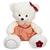 SUNMAN PUFFY FRİENDS LH3079 PELÜŞ OTURAN AYI ELBİSELİ 50 CM