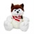 SUNMAN PUFFY FRİENDS YF3684 PELÜŞ KÖPEK OTURAN HUSKY ATKILI 30 CM
