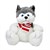 SUNMAN PUFFY FRİENDS YF3684 PELÜŞ KÖPEK OTURAN HUSKY ATKILI 30 CM