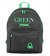 UNİTED COLORS OF BENETTON OKUL ÇANTASI 03805 SİYAH YEŞİL ÇİFT BÖLMELİ