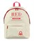 UNİTED COLORS OF BENETTON OKUL ÇANTASI 03821 BEJ KIRMIZI ÇİFT BÖLMELİ