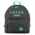 UNİTED COLORS OF BENETTON OKUL ÇANTASI 03805 SİYAH YEŞİL ÇİFT BÖLMELİ