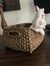 Zera by Sinem El Boyaması Polyester Tavşanlı Dekoratif Organizer Kutu 24x18x12 cm