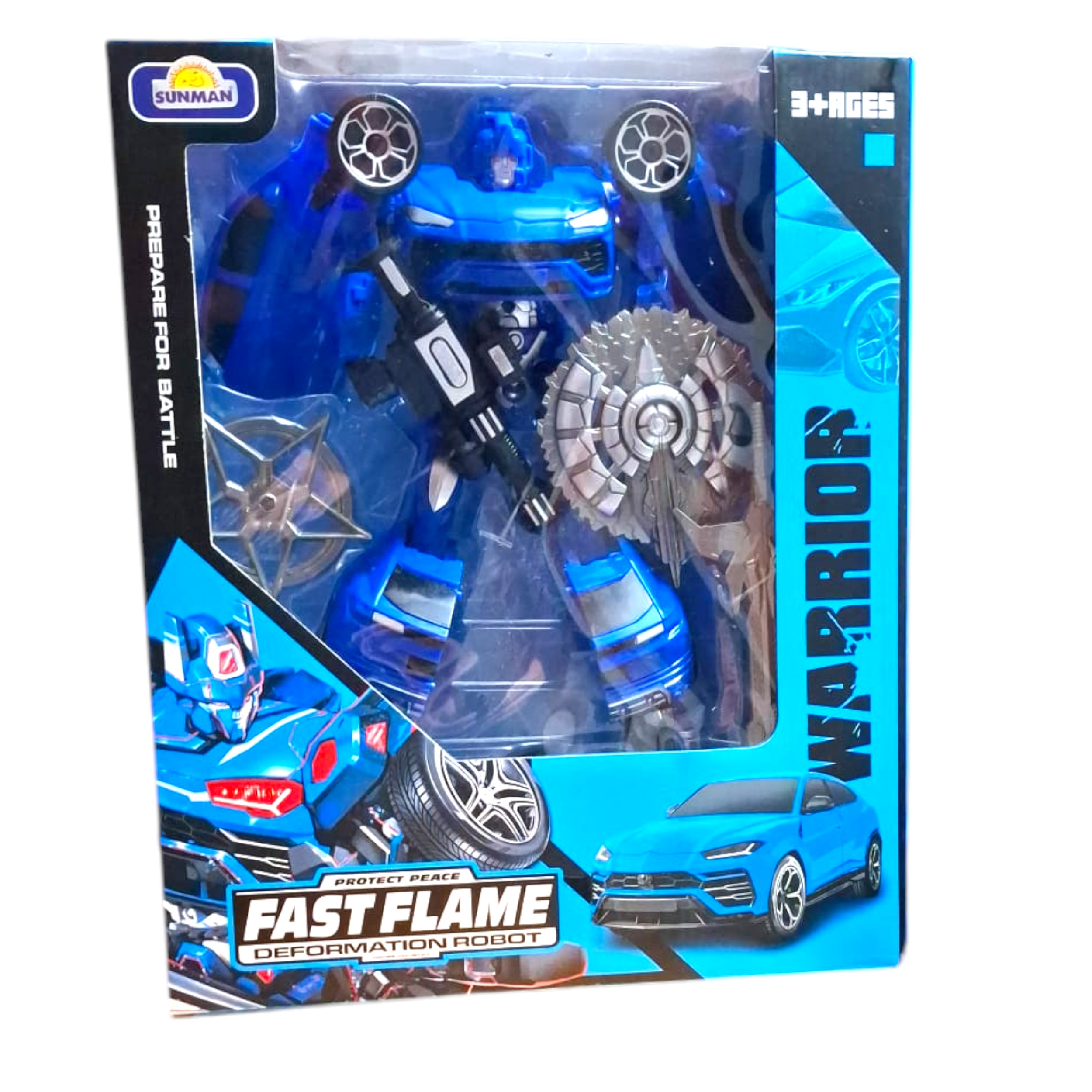 SUNMAN HF9189AB ROBOT TRANSFORMER POLİCE-G FAST FLAME DÖNÜŞEN ROBOT 3+