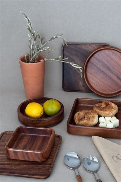 Akasya Yemek Tabağı Yuvarlak 16 cm
