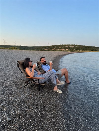 Explorer Kamp/Plaj Sandalyesi 4 Kademeli Haki