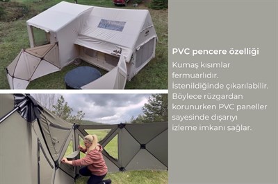 Forenia Air Rest Rüzgar Paneli 560x140 cm Bej