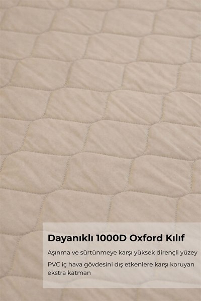 Forenia Air Rest Şişme Kamp Yatağı 185x200x40 cm Bej