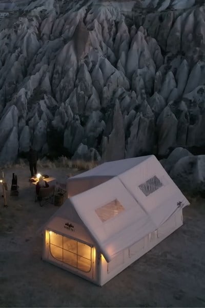 Forenia Olinos Şişme Kamp Çadırı 20.6 m2 Bej