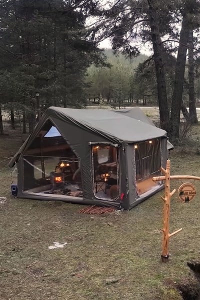 Forenia Olinos Şişme Kamp Çadırı 20.6 m2 Haki