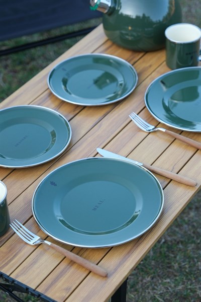 Military Emaye Tabak Haki 21 cm