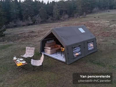 Orion Şişme Kamp Çadırı 17.28 m2 Haki