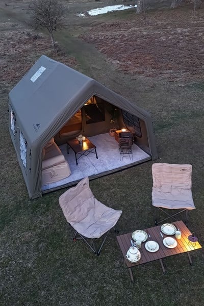 Orion Şişme Kamp Çadırı 17.28 m2 Haki