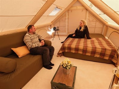 Terra Şişme Kamp Çadırı 12 m2 Bej