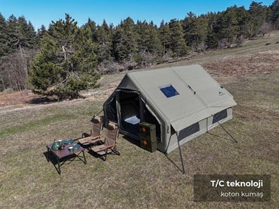 Terra Şişme Kamp Çadırı 12 m2 Haki