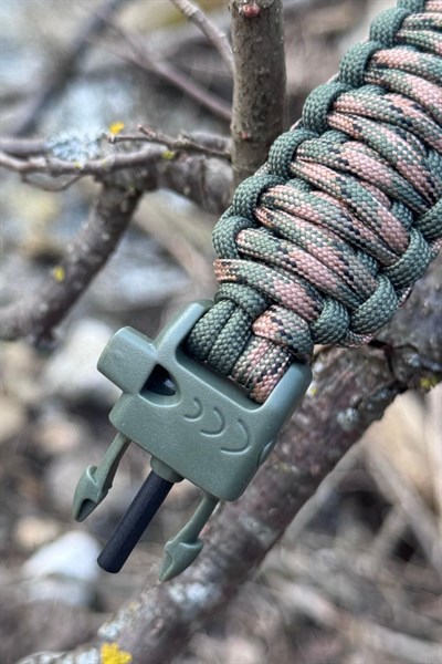Toprak Paracord Bileklik | Pusulalı