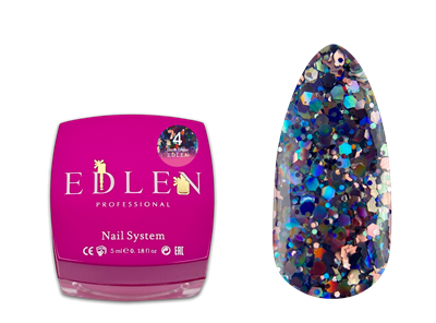 Disco Glitter Edlen 5 ml. №04