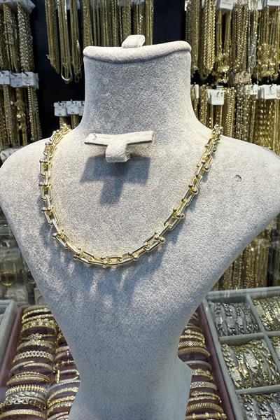 14 K Yeşil Altın Renginde Tiffany Kolye