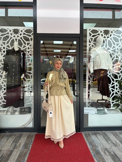 SBL Eteği güpürlü takım