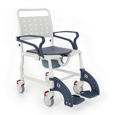 Comfort Plus DM-8088A Lacivert Tekerlekli banyo tuvalet sandalyesi