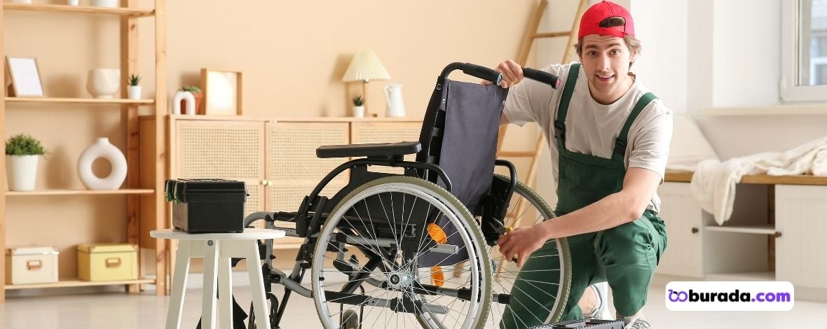 İkinci el akülü tekerlekli sandalye akü kontrolü ve servisi