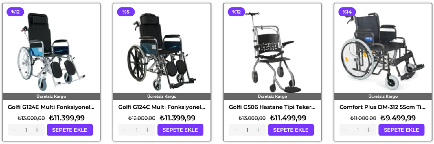 çelik manuel tekerlekli sandalyeler
