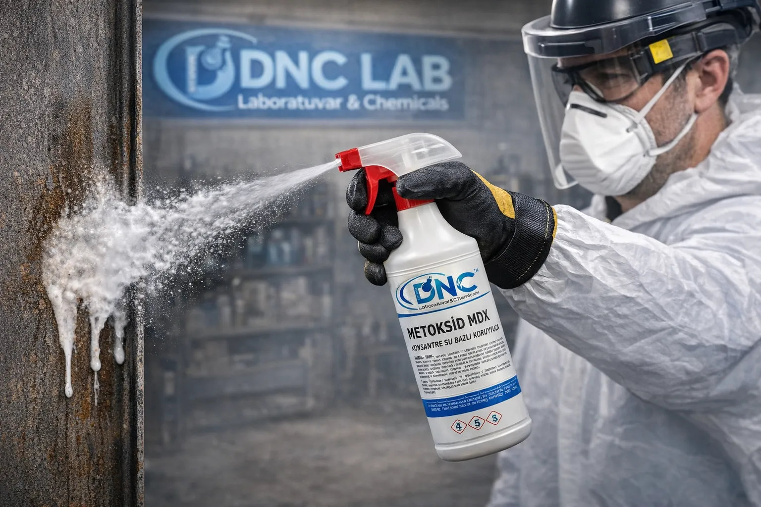 Pas sökücü öncesi ve sonrası karşılaştırma - metal yüzey restorasyonu