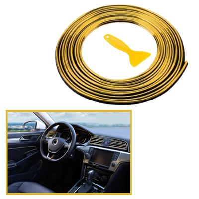 Çarşı PointGold Araba Oto Trim Dekorasyon Şeridi Kauçuk Elastik Kolay Kurulum 5 metre Şerit Bant