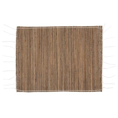 Amerikan Servis Naturel Rattan Beyaz Dikişli