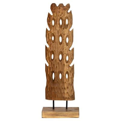 Ayaklı Dekoratif Aksesuar Teak Naturel 65cm