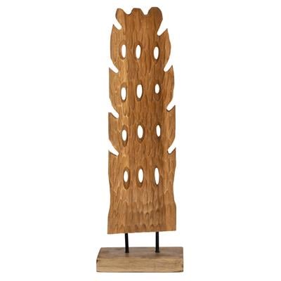 Ayaklı Dekoratif Aksesuar Teak Naturel 65cm