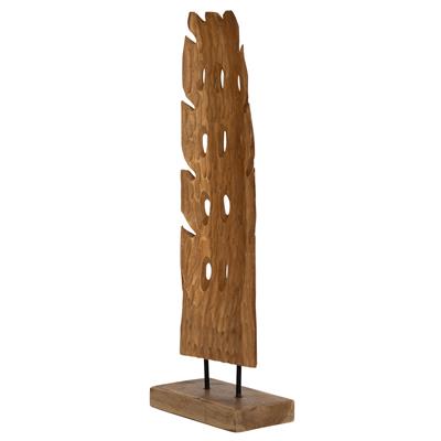 Ayaklı Dekoratif Aksesuar Teak Naturel 65cm