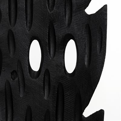 Ayaklı Dekoratif Aksesuar Teak Siyah 85cm
