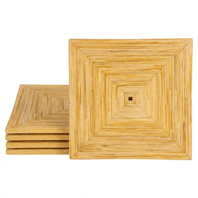 Bambu Amerikan Servisi 35 cm x 35 cm  4 lü Set