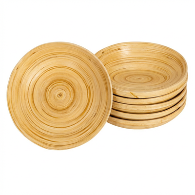 Bambu Bardak Altlığı 10 cm 6 lı Set