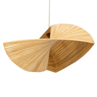 Bambu Sarkıt Piramit Form Aydınlatma 70cm